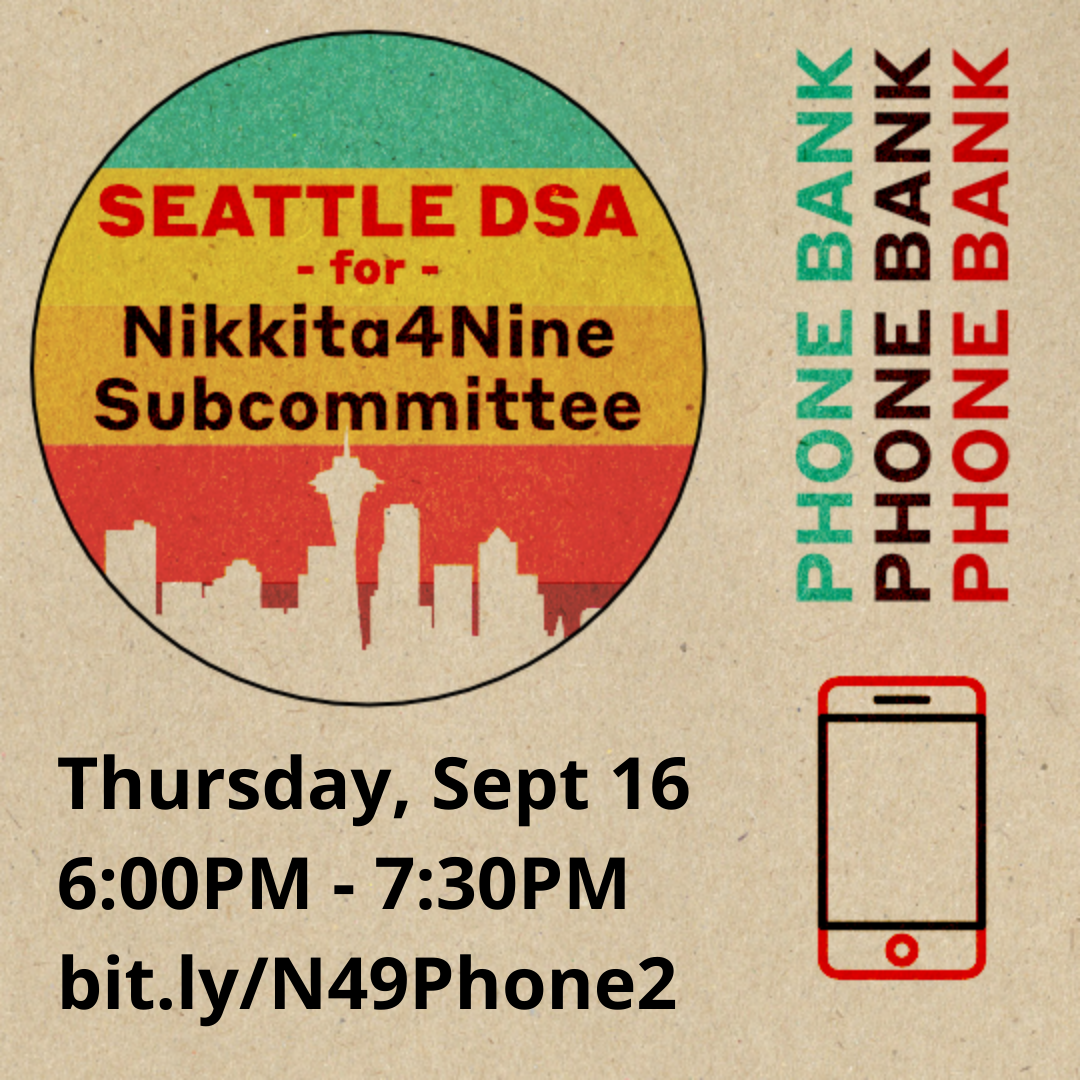 Nikkita for Nine phonebank, thursday september 16th at 6PM