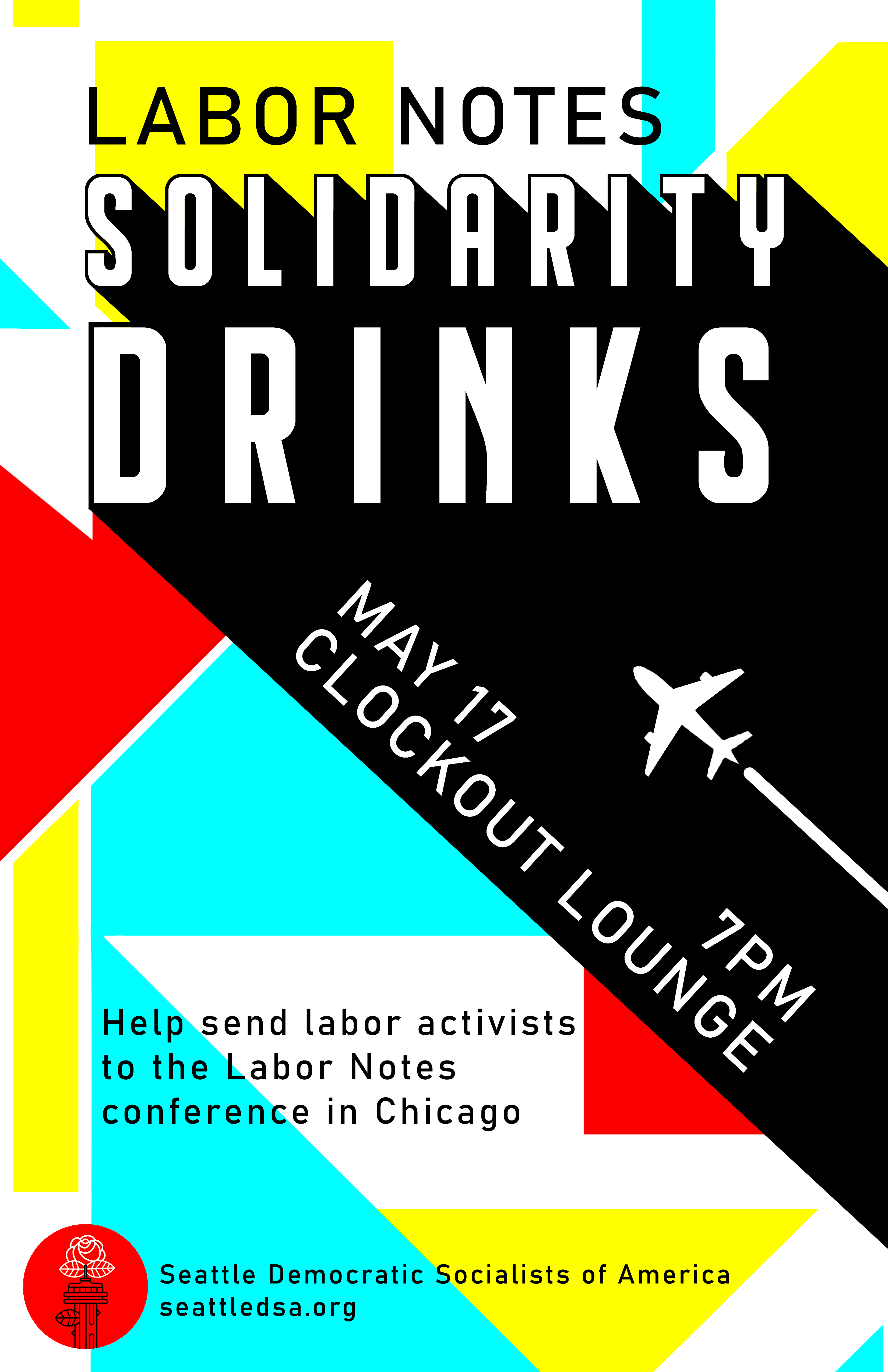 Labor Notes Solidarity Drinks at Clockout Lounge on the 17th of May